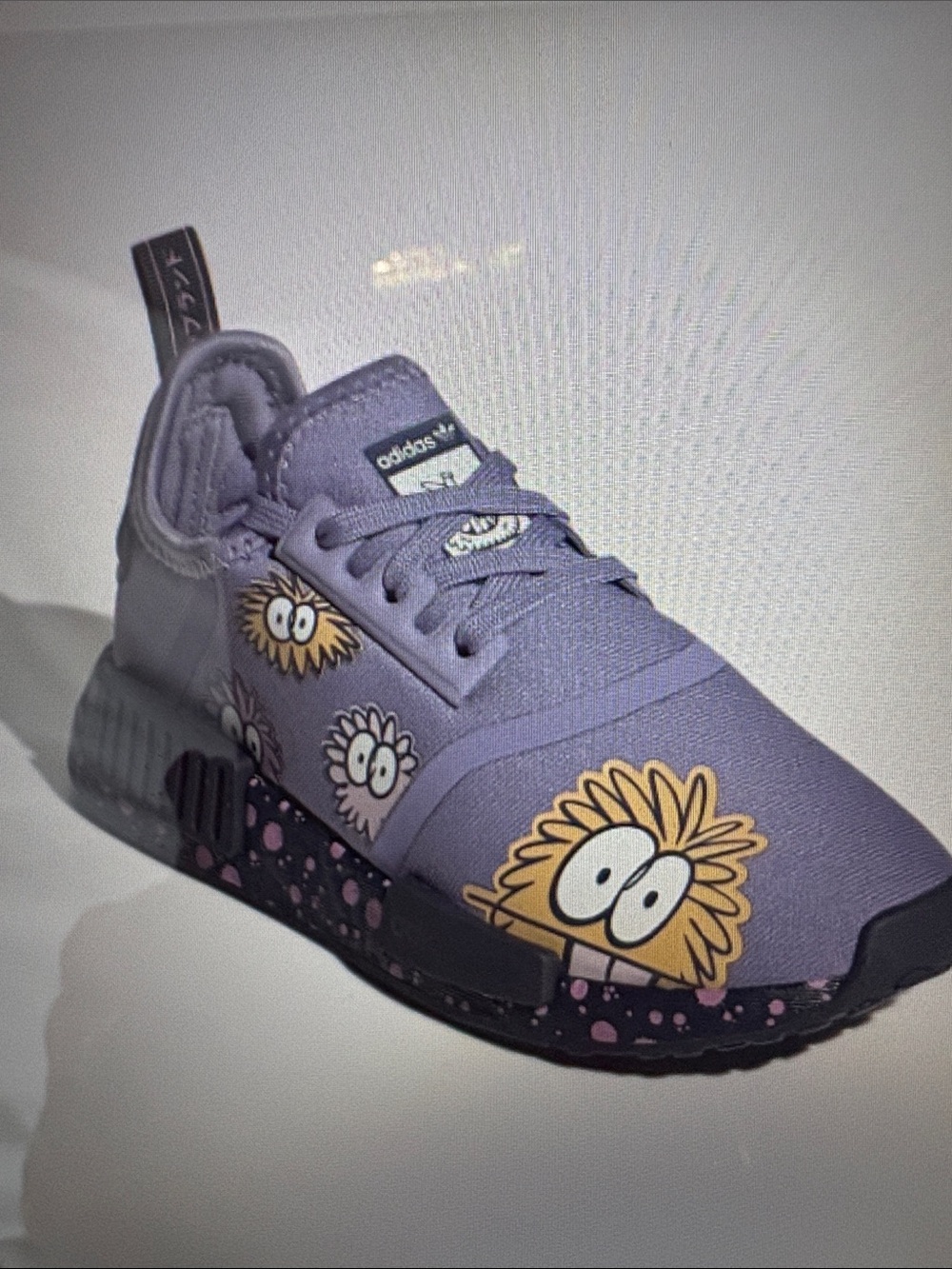 NWOT Adidas x Kevin Lyons NMD_R1 Shoes (super purple) Little Kids Shoes; Sz: 7